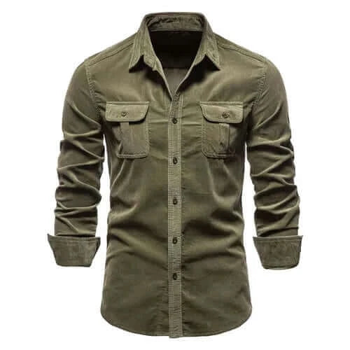 New Shirts Men Long Sleeve Casual Cotton Shirt High Quality Solid