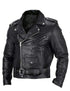 slim fit leather motorcycle jacket
