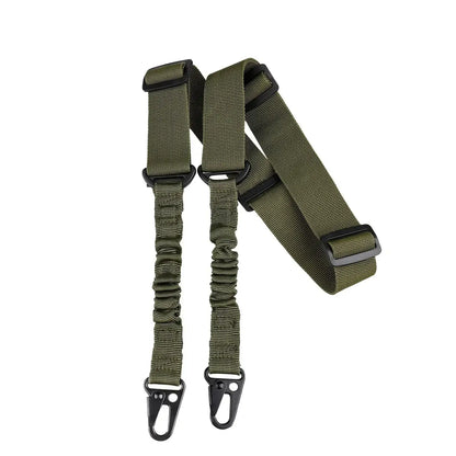 Tactical Two Points Sling Shoulder Strap Army Durable Nylon Rifle Belt Heavy Duty Sling for Outdoor Hunting Sports Accessories