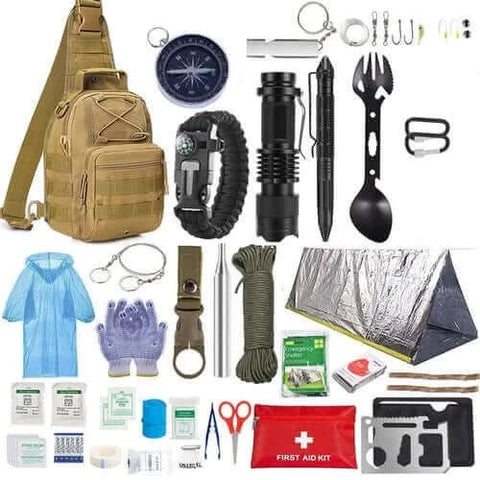 Camping Gear First Aid Kit Professional Survival Kit Gear Hunting.