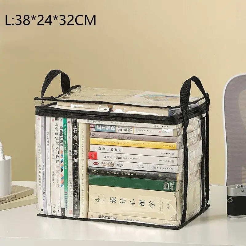 Foldable Book Box - Waterproof Organizer for Students