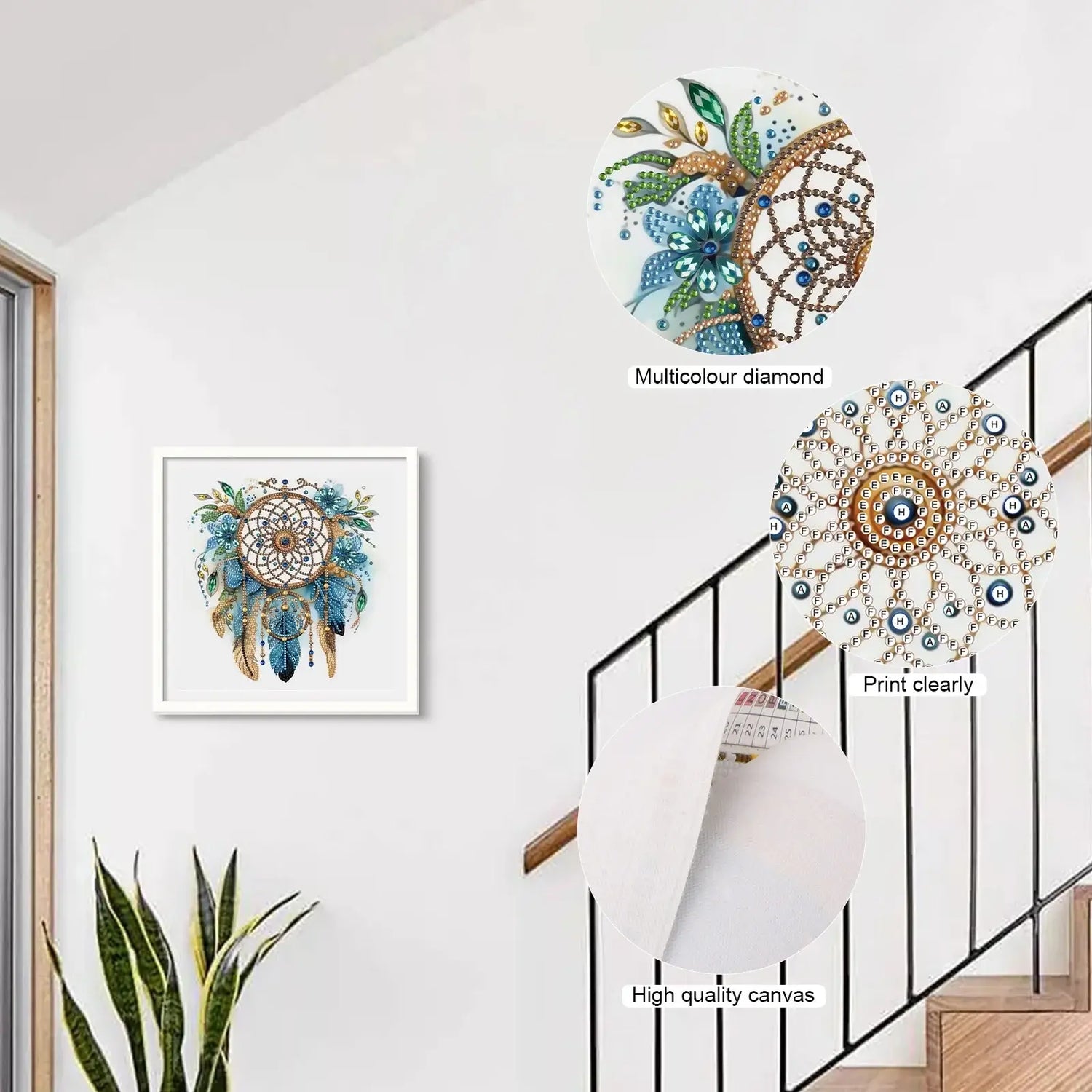 Diamond Painting Kit for Adult,Dreamcatcher Special Shape Diamond Art for Beginner,Diamond Art Painting for Home Decoration Gift