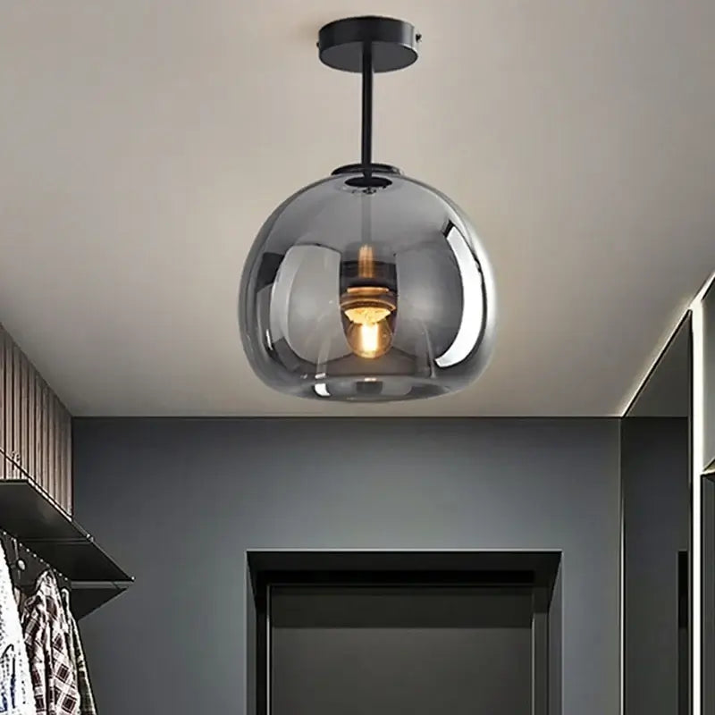 Modern Glass Globe Pendant &amp; Ceiling Light