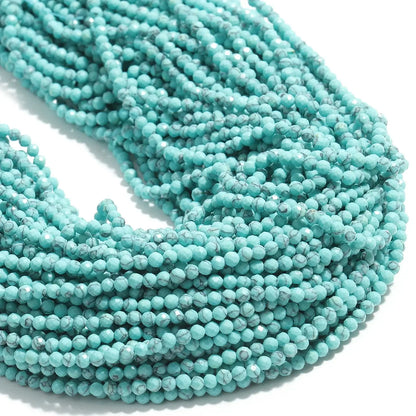 2 3 4mm Faceted Tiny Beads Natural Aquamarine Lapis Lazuli Tourmaline Amethyst Stone Beads for Jewelry Making 2030