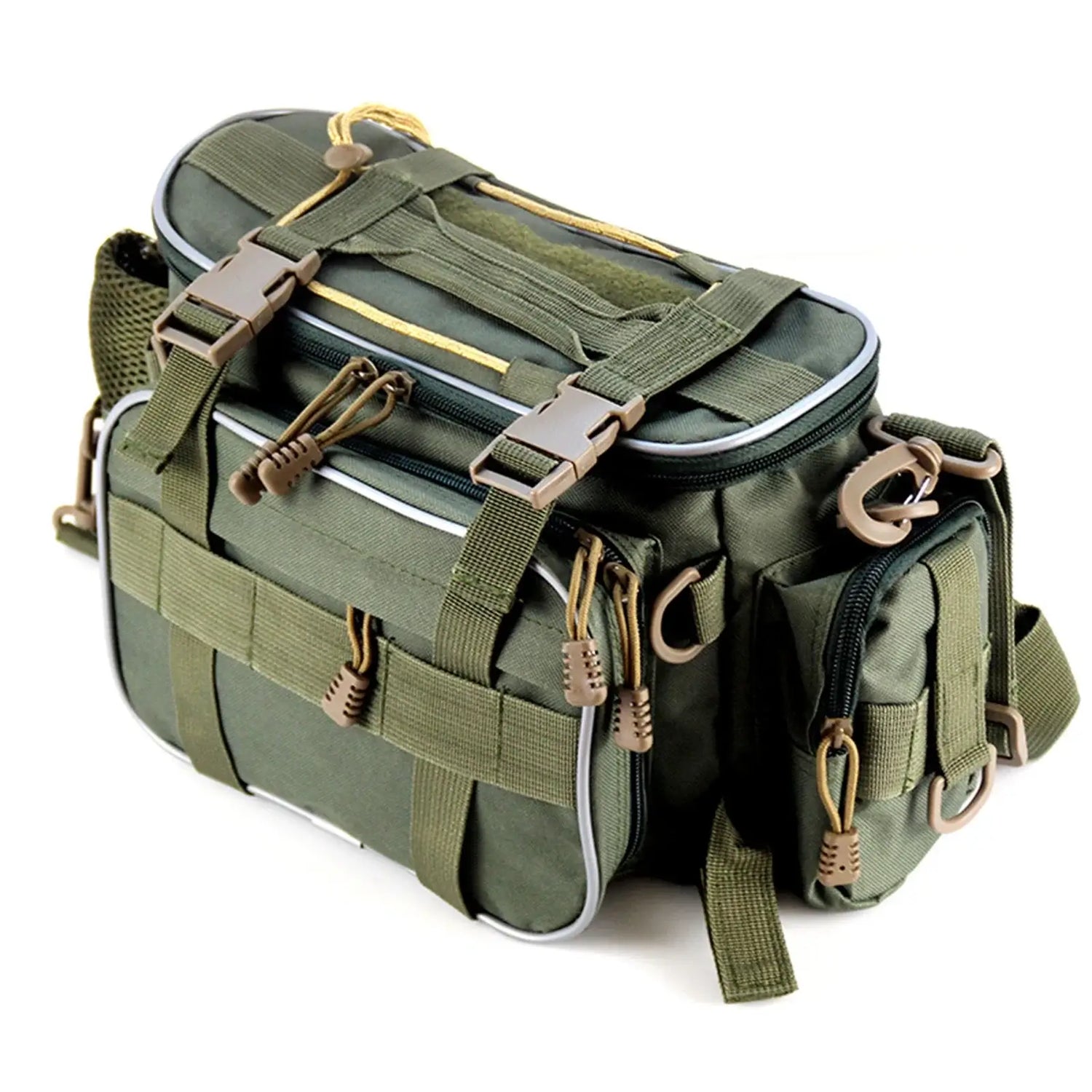 Fishing Tackle Bag Fishing Gear Storage Bag Organizer Waist Bag Messenger Bag Handbag   Fishing Gear Bag Fishing Accessories