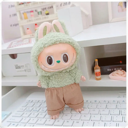Labubu Doll Clothes Hoodie &amp; Pants Set | 15/17cm Dolls
