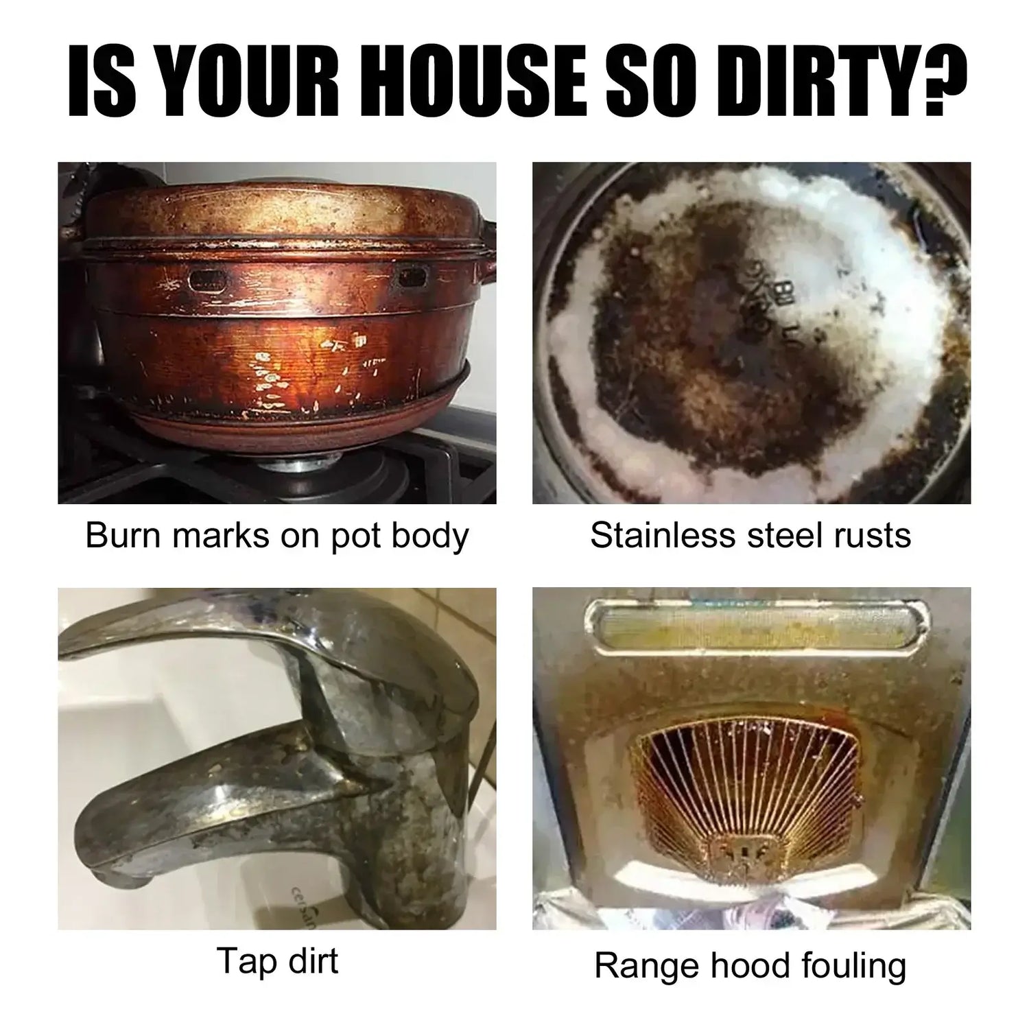 Potent Kitchen Cleaner Multipurpose Easy To Remove Heavy Oil Stains Household Cleaning Agents Polishing Remove Stains 100g