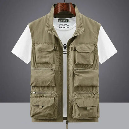 Men Summer New Outdoor Vest 6XL Utility Tactical Multi-pocket Vest