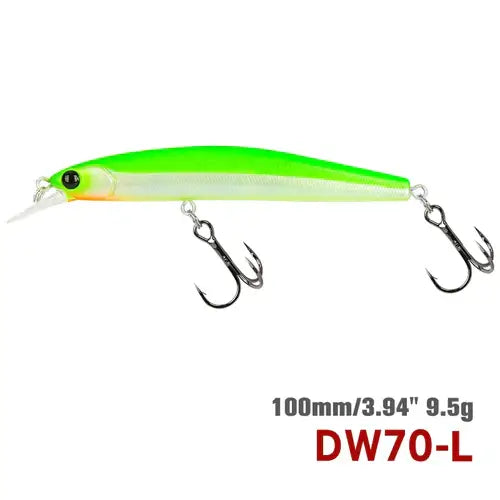 TSURINOYA 100SP Suspending Minnow Fishing Lure DW70 100mm 9.5g.