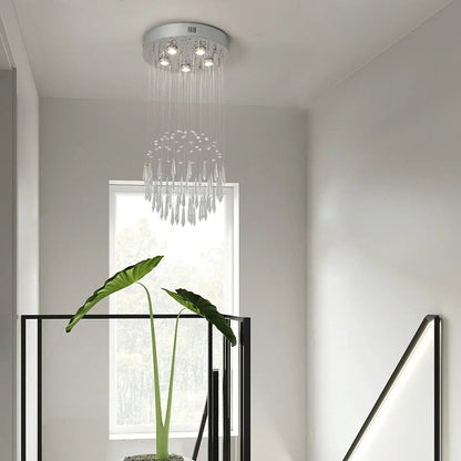 VETRULUS Raindrop Crystal LED Chandelier, Selectable Sizes