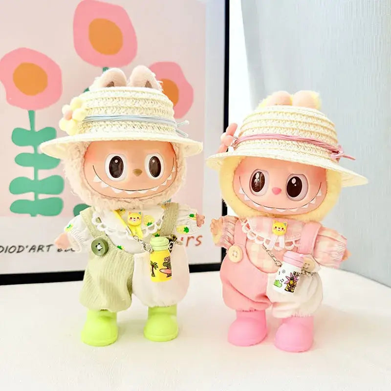 Labubu Doll Rain Boots Labubu I II III Idol Dolls Colorful Shoes and Headphones Multicolor Big Bow LabubusAccessories DIY Gifts