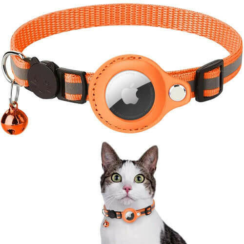 Reflective Airtag Case Collar for Cats and Dogs.