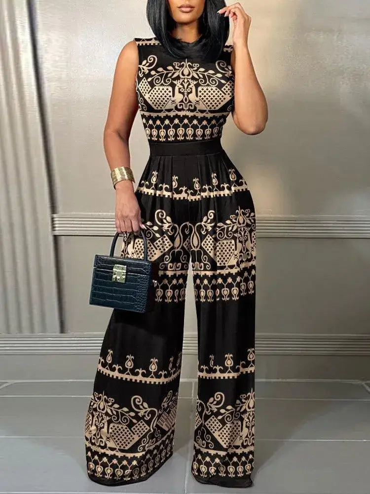 Elegant Women Wide Leg Jumpsuit for Spring/Summer 2024