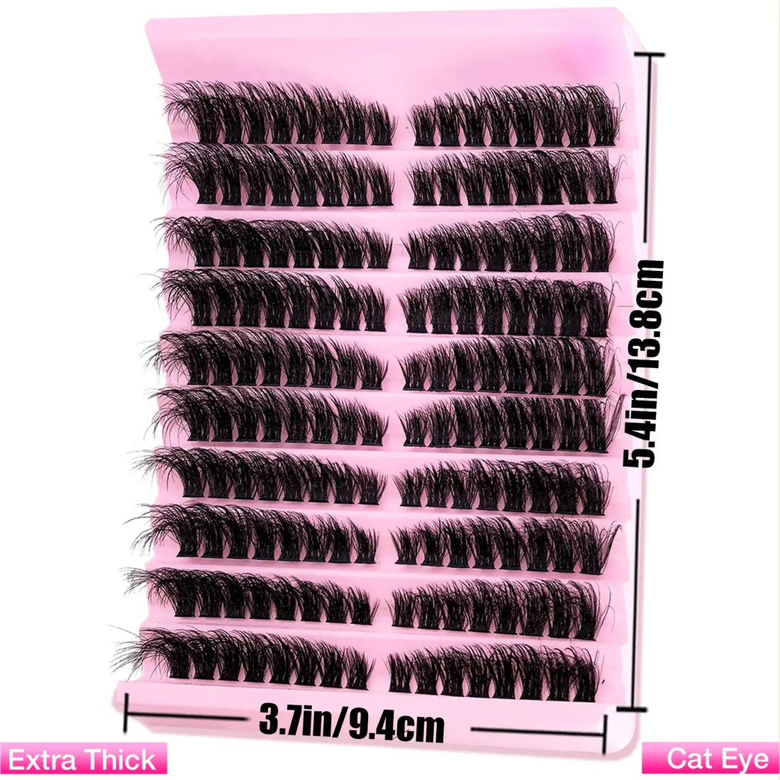 Eimny Individual Cluster Lashes – 160pcs | 8–16mm Mixed Tray | 80D–100D Volume | DIY Eyelash Extensions | Natural Look