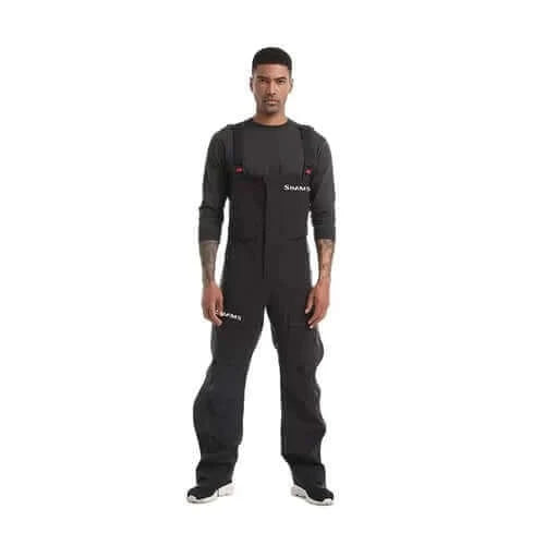 Men Chest Pants Waterproof Fishing Pants with Leg Zipper Front Pockets.