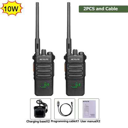 Retevis RT86 Walkie Talkie | UHF Long Range Radio