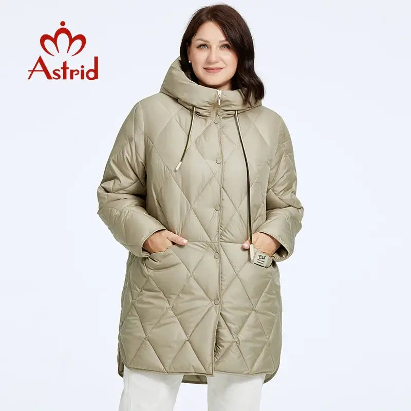 Astrid Women's Winter Jacket 2023 Plus Size Women Parka Long Down.