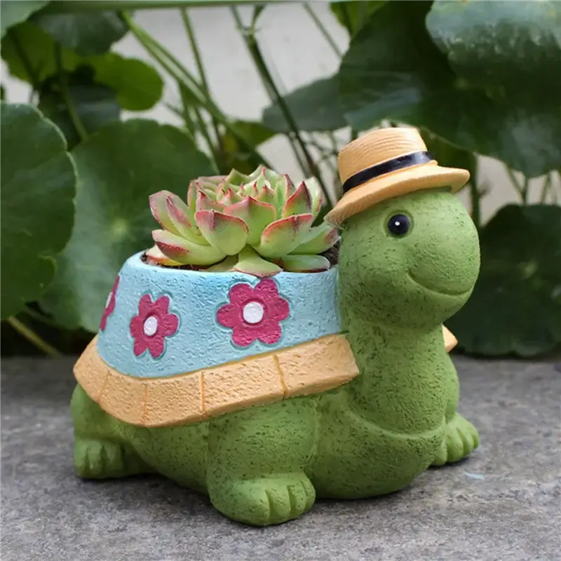 cute turtle flower pot planter