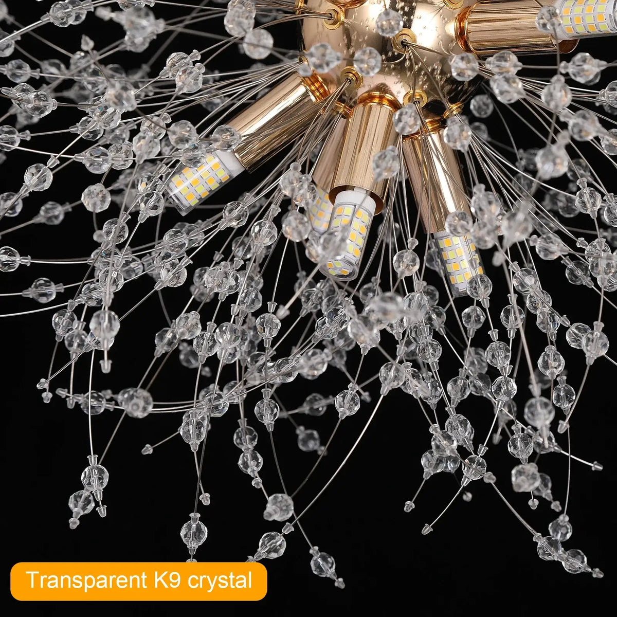 VETRULUS Dandelion-Style Chandelier, Selectable Designs