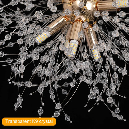 VETRULUS Dandelion-Style Chandelier, Selectable Designs
