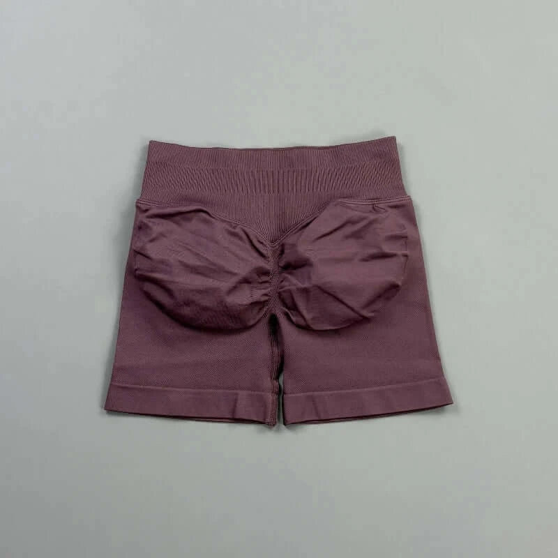 HISTELLO Women’s Seamless Scrunch Workout Shorts