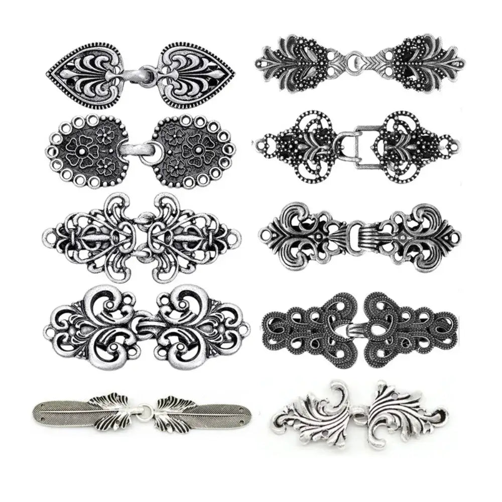 Set Vintage Sweater Duck Clip Cape Cloak Fastener for Dress Shirt Cardigan Shawl Collar Clasp Back Cinch Clip for Women Clothing
