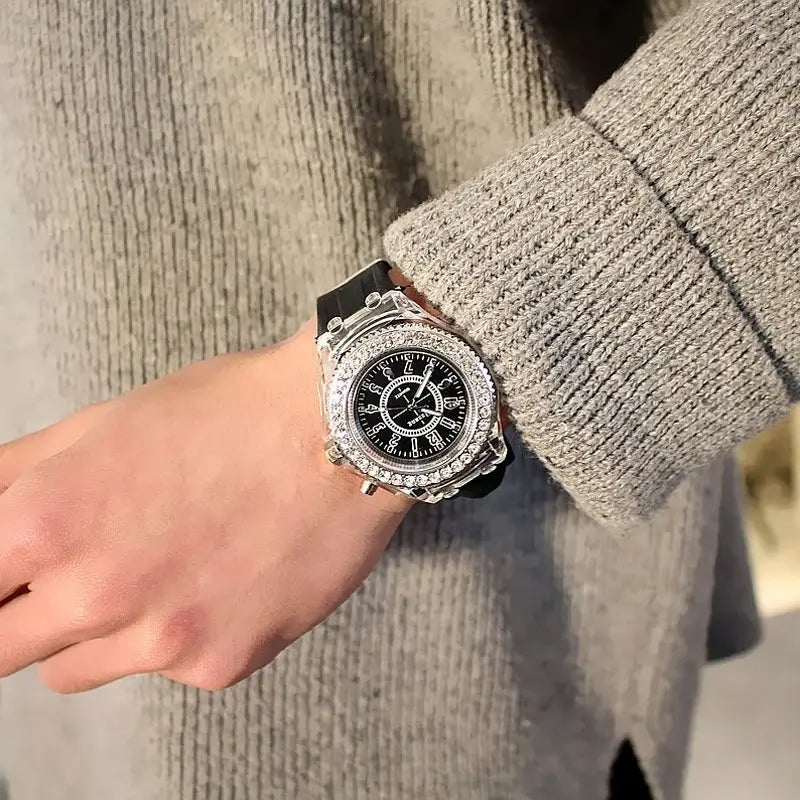 LED Light-Up Watch with Silicone Strap