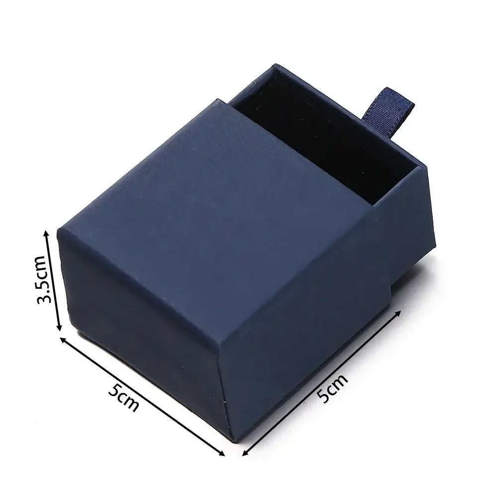 Creative Drawer Jewelry Packaging Box Necklace Ring Earing Bracelet Storage Organizer Display Stand Solid Color Paper Gift 2030