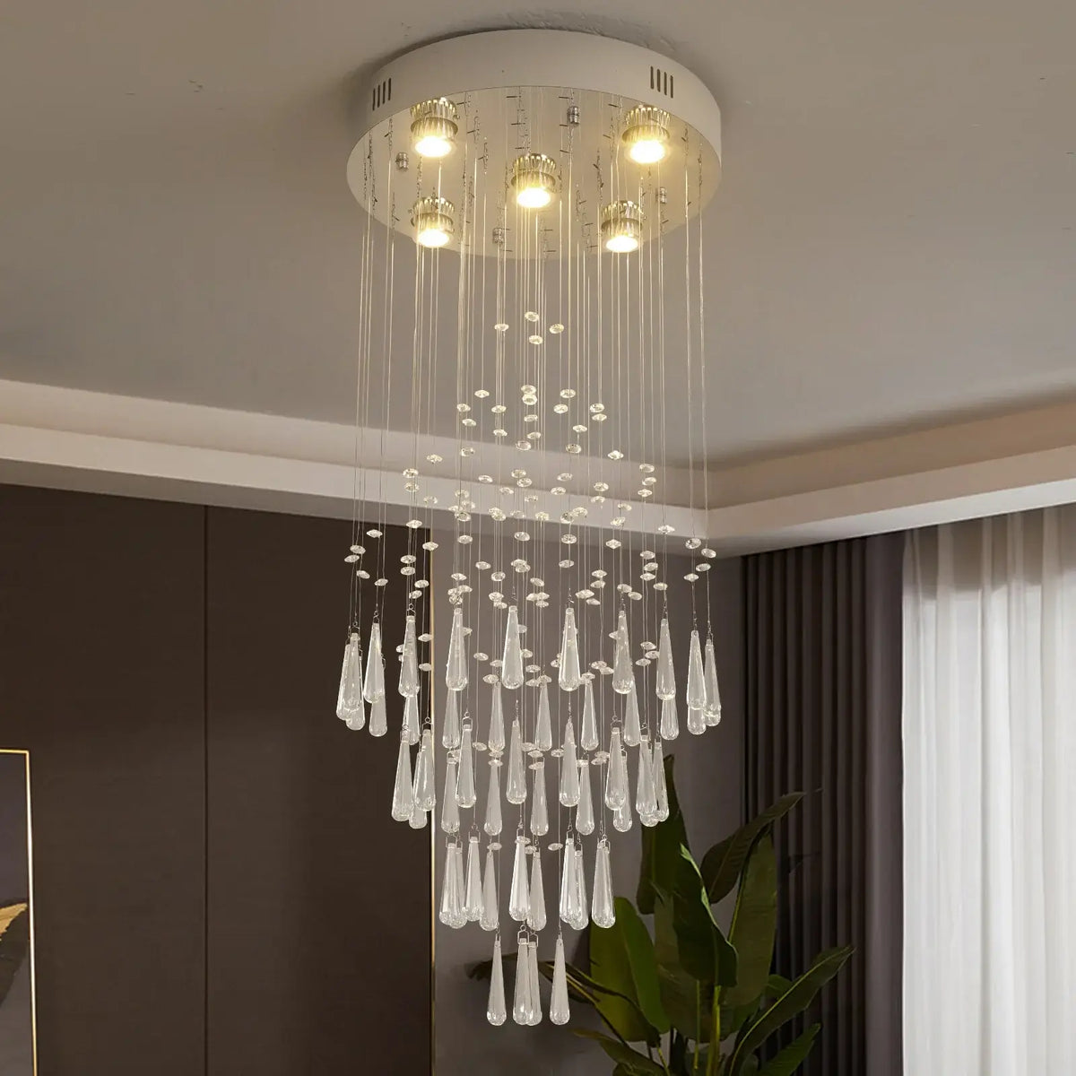 VETRULUS Modern Crystal Chandelier, Selectable Designs