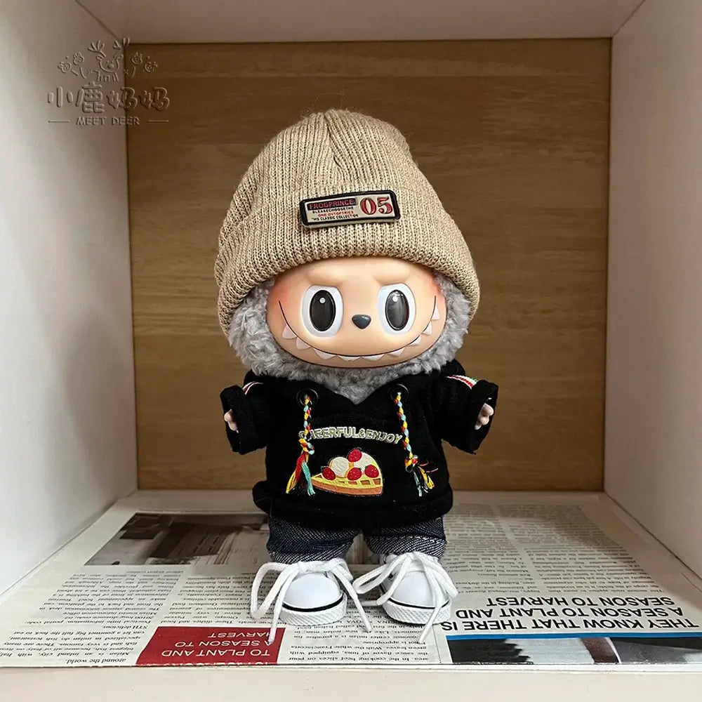 17cm Labubu Doll Hoodie Outfit - DIY Gift Idea