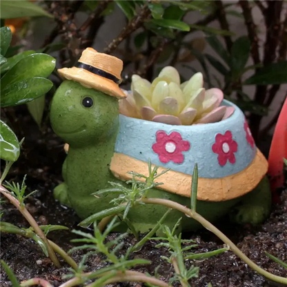 cute turtle flower pot planter