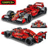 New Technical Red F1 Formula City Speed Racing Car Building Blocks