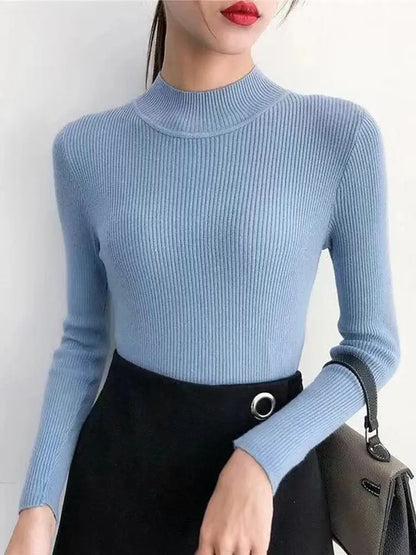 Chic Mock Neck Women&