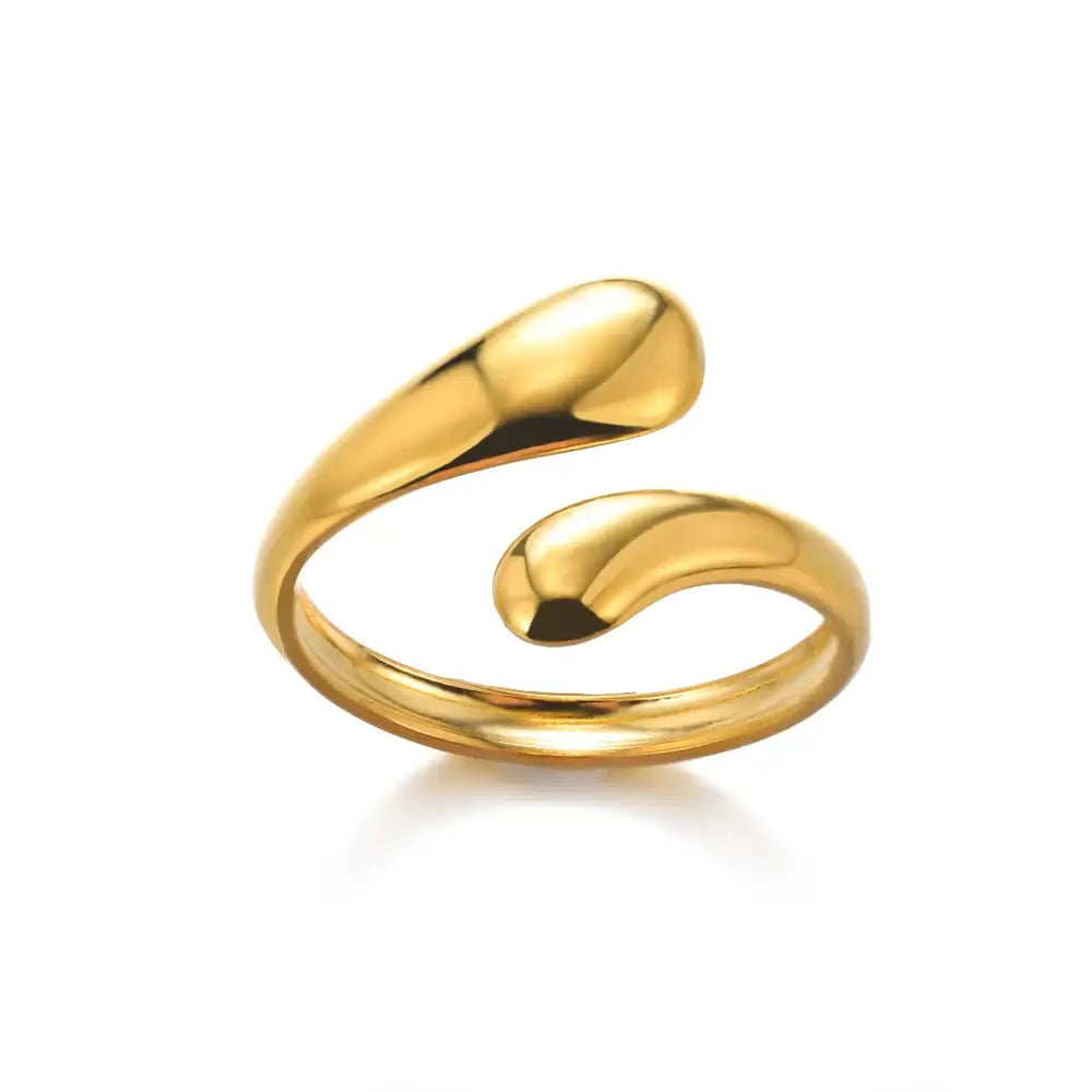Stainless Steel Rings for Women Gold Color Never Fade Luxury Classic rings wedding couple rings Jewelry Free Shipping