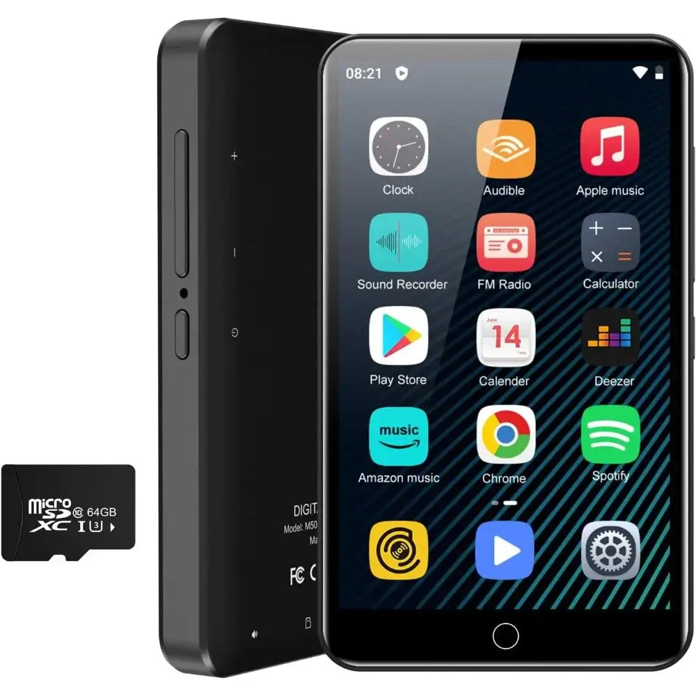 MP3 Player, Bluetooth, WiFi, Spotify, Audible, 4" IPS, Browser, 1TB Storage‌