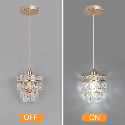 Vinilky Gold Crystal Pendant Light, SG03 or SG04