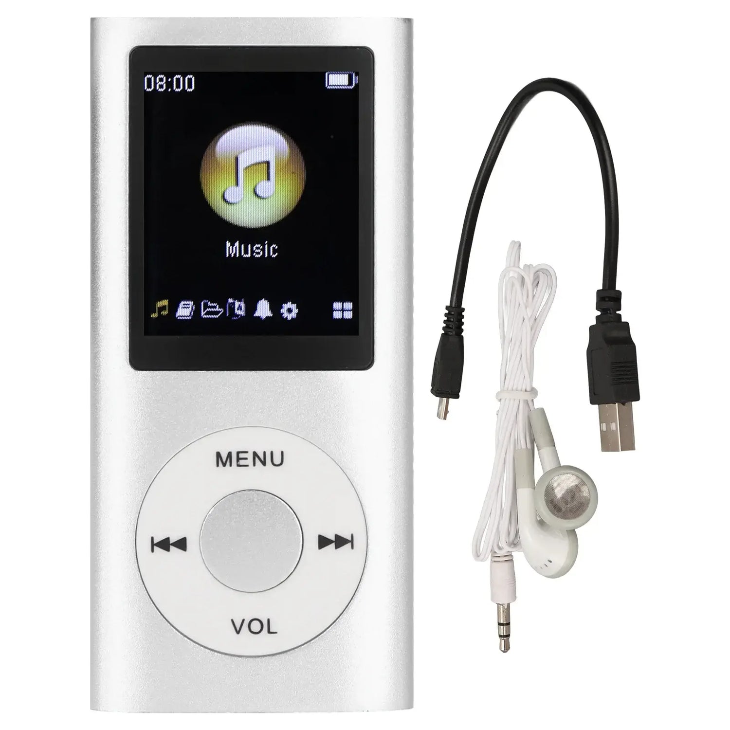 MP3 Player MP3 Player Stylish Multifunctional Lossless Sound Slim 1.8 Inch LCD Screen Portable MP3 Music Player MP3 Music Player