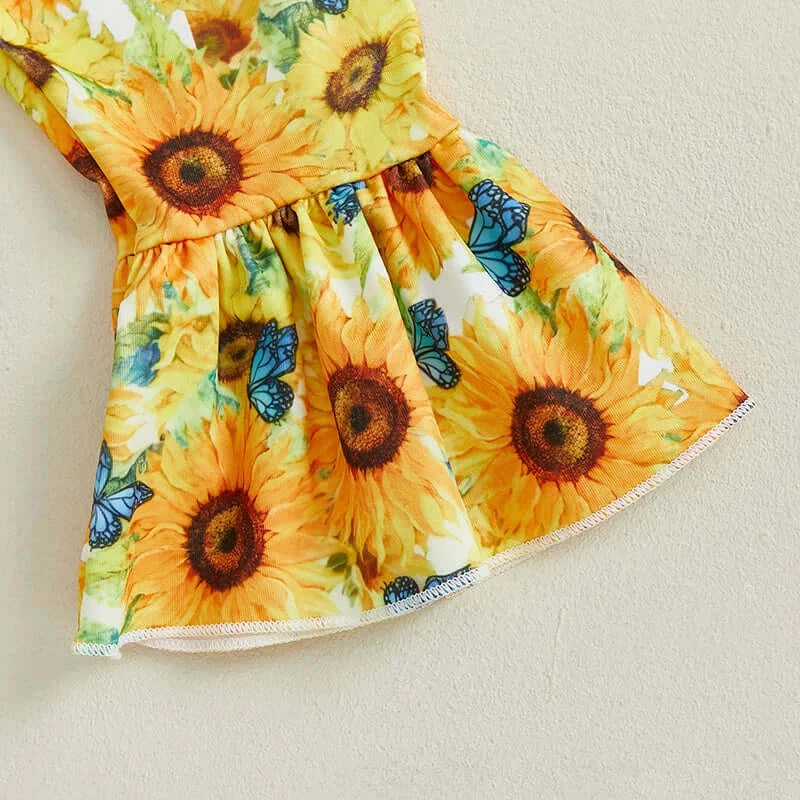 Adorable Baby Girl Summer Clothes Cute Floral Print Tank Top and Ruffle Shorts Outfit Set for Toddler Girls