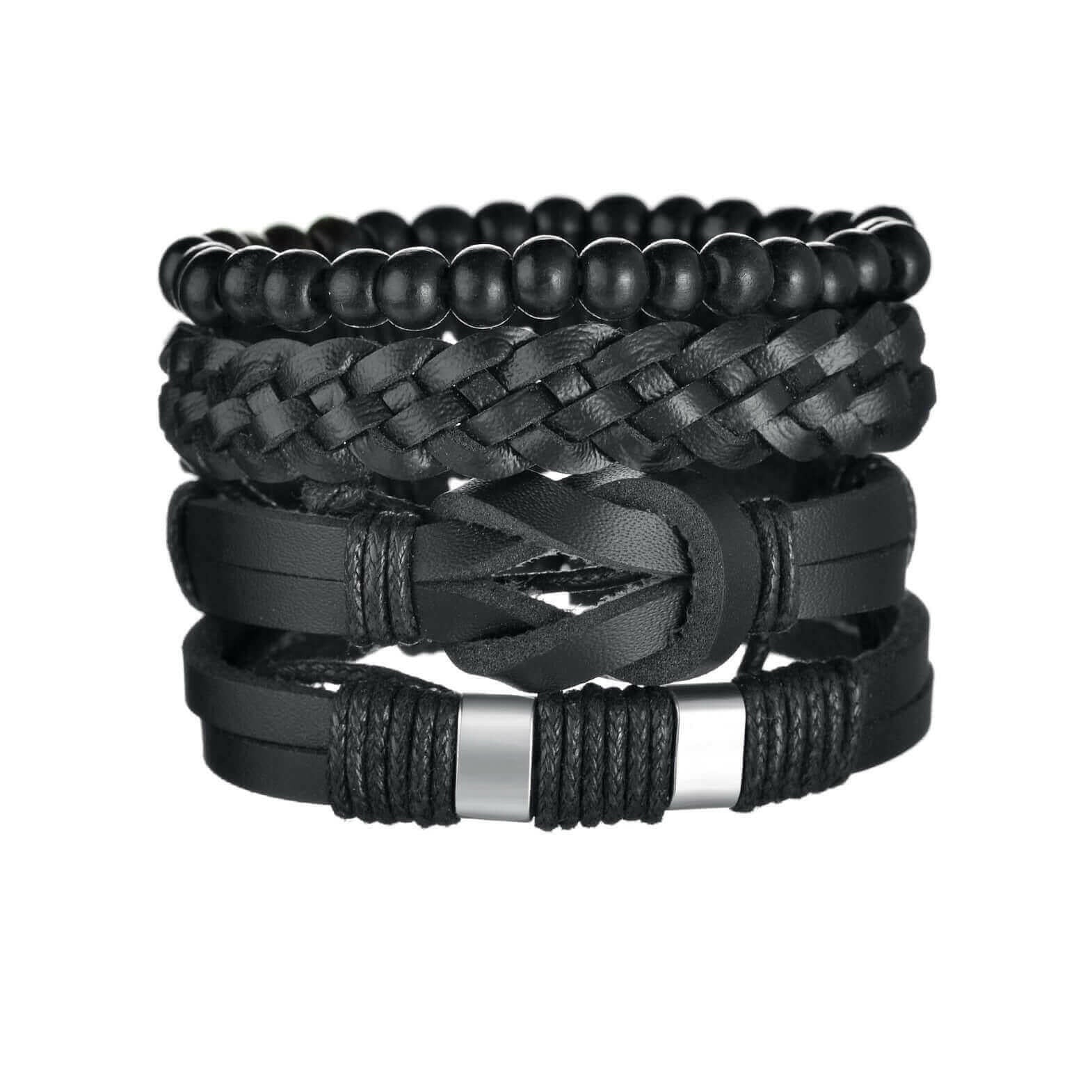 Mens Modern Multilayered Bracelet.