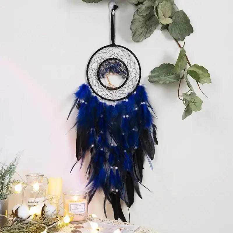 colorful crystal dream catchers