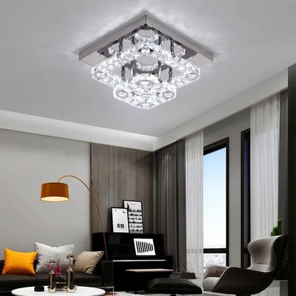 GreeLustr Crystal LED Ceiling Light, 20 or 27 cm