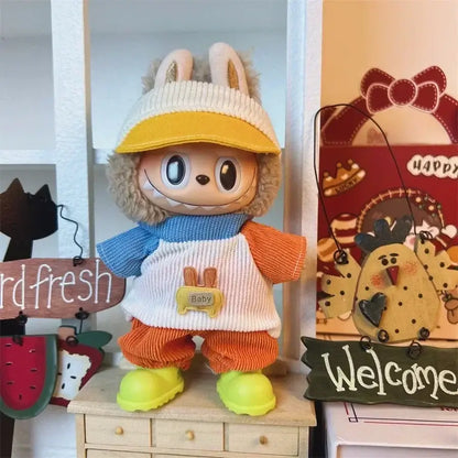 17cm Labubu doll clothes set