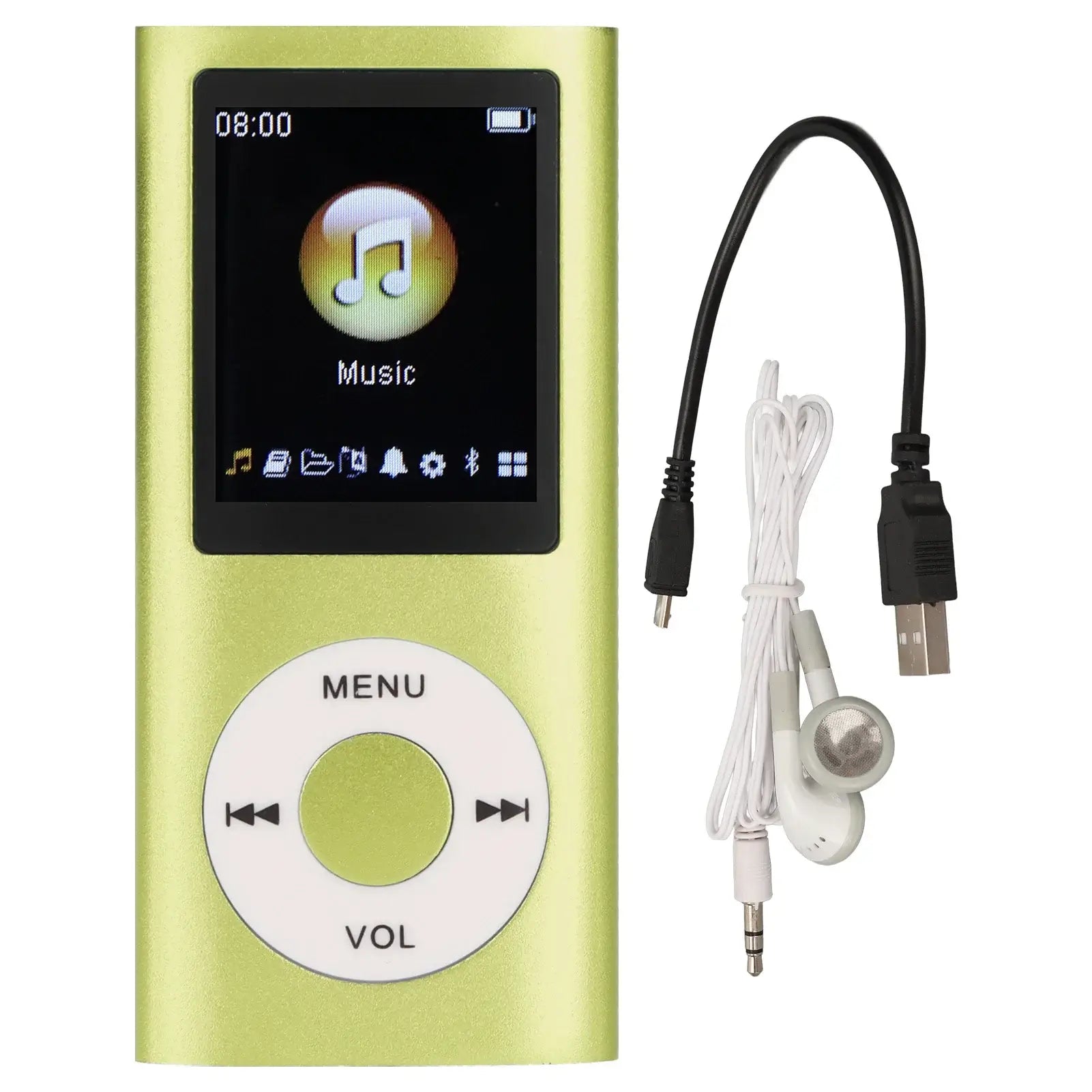 MP3 Player Stylish Multifunctional Lossless Sound Slim 1.8 Inch LCD Screen Portable MP3 Music Player