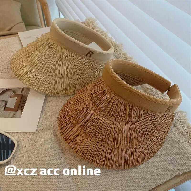 Summer Straw Sun Visor Hat - Sexikinis Swim