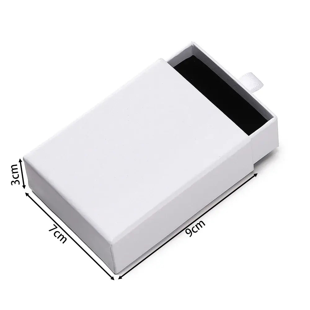 Creative Drawer Jewelry Packaging Box Necklace Ring Earing Bracelet Storage Organizer Display Stand Solid Color Paper Gift 2030