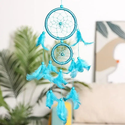 Dream Catcher Room Decor Feather Weaving Catching Up The Dream Angle Dreamcatcher Wind Chimes Indian Style Religious Mascot