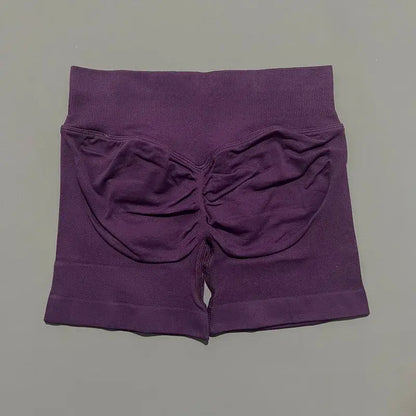 HISTELLO Women’s Seamless Scrunch Workout Shorts