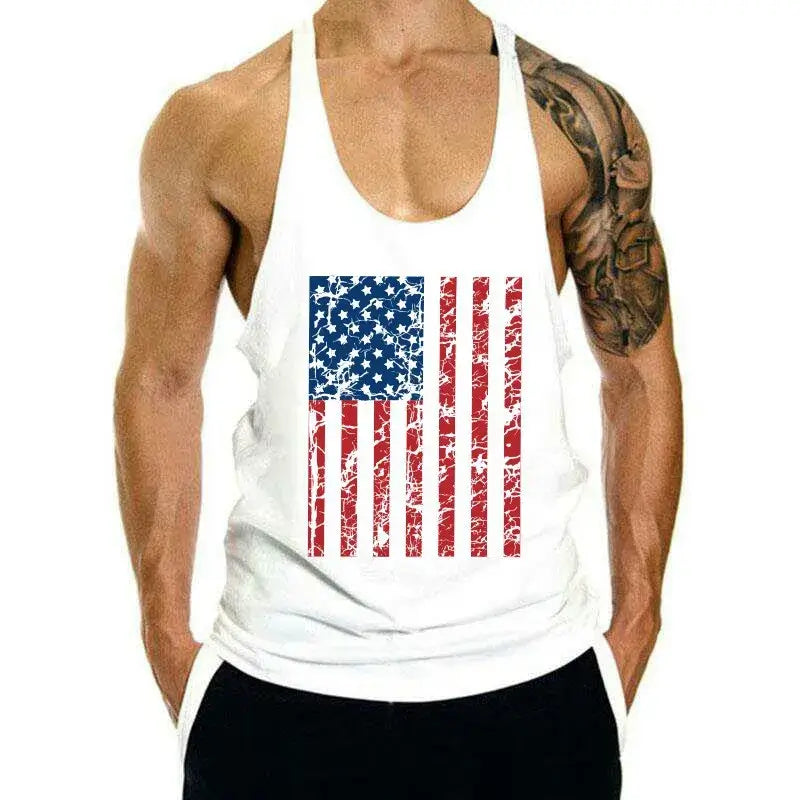 Summer Y Back Gym Stringer Tank Top Men Cotton Clothing Bodybuilding Sleeveless Shirt Fitness Vest Muscle Singlets Workout Tank
