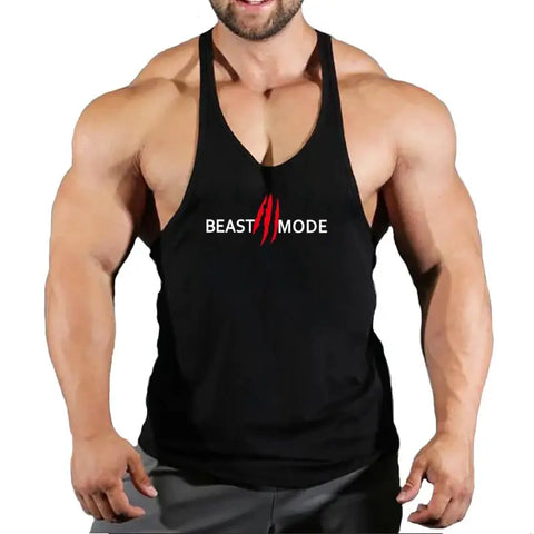 Brand Vest Muscle Fashion Gym Mens Back Tank Top Sleeveless Stringer.