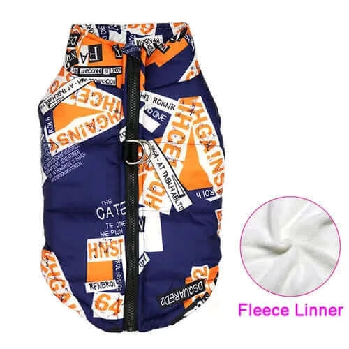 Waterproof Winter Dog Clothes Warm Pet Cotton Jacket Vest For Small